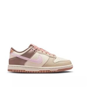 Nike Dunk Low in Cream and Pink